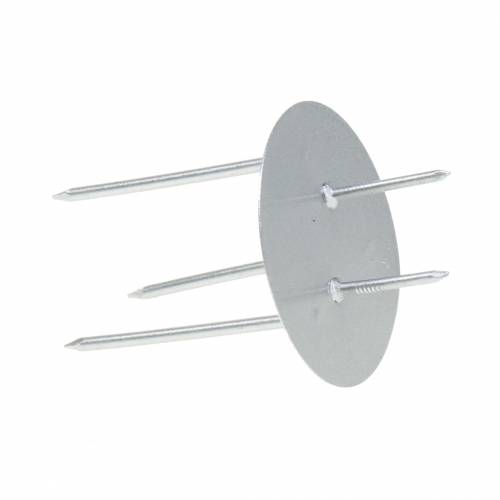 Floristik24 Bougeoir enfichable argent Ø4,5cm 12 pcs