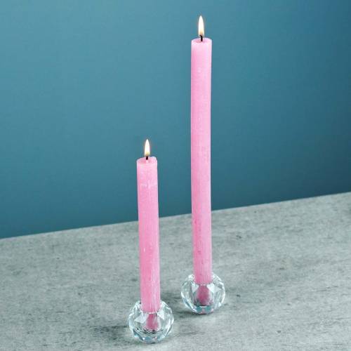 Floristik24 Bougeoir diamant clair Ø5cm décoration de table