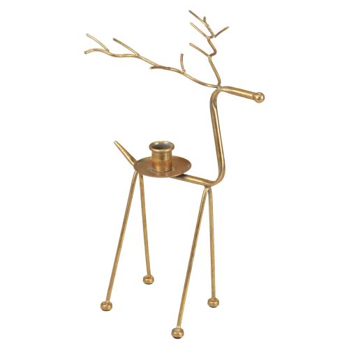 Bougeoir métal cerf bougeoir décoratif H38,5cm