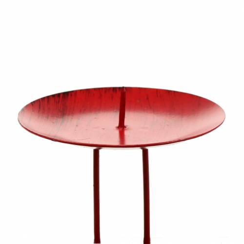 Floristik24 Bougeoir enfichable rouge Ø6,5cm 4 pcs