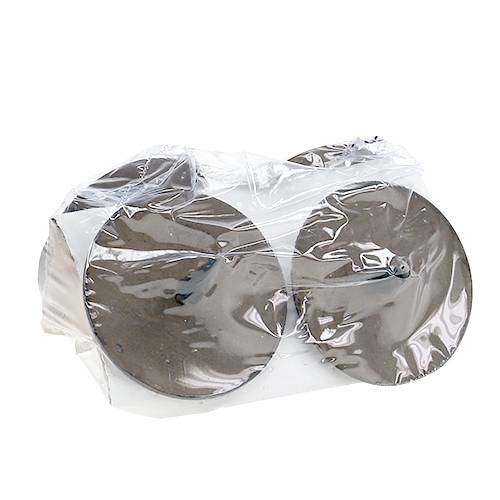 Article Bougeoir enfichable 6x6,5cm marron 4 pcs