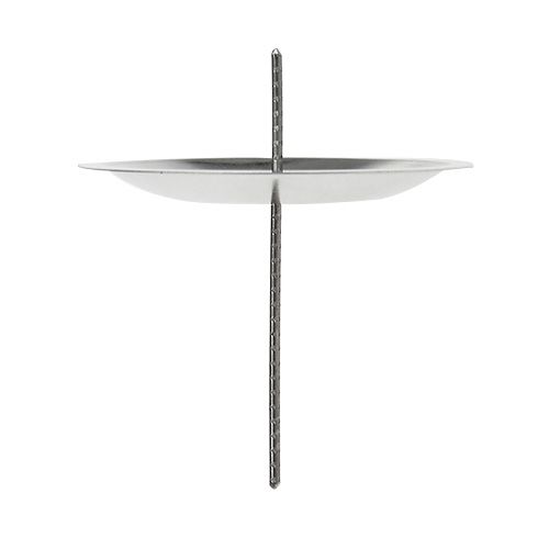 Floristik24 Bougeoir avec épine argent Ø5cm 36 pcs