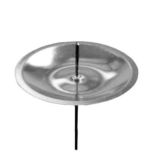 Article Bougeoir avec épine argent Ø8cm 16 pcs