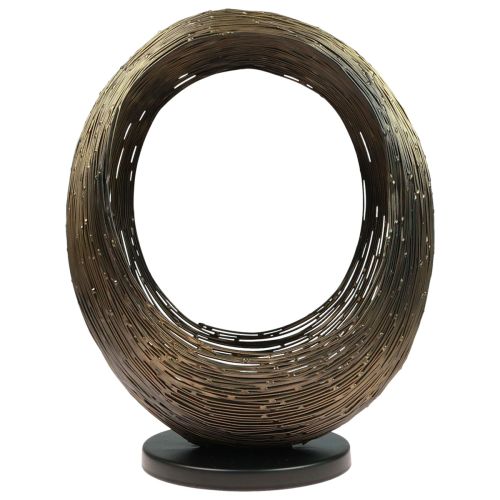 Floristik24 Bougeoir sculpture décorative en métal photophore H45cm