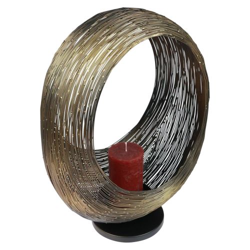 Floristik24 Bougeoir sculpture décorative en métal photophore H45cm