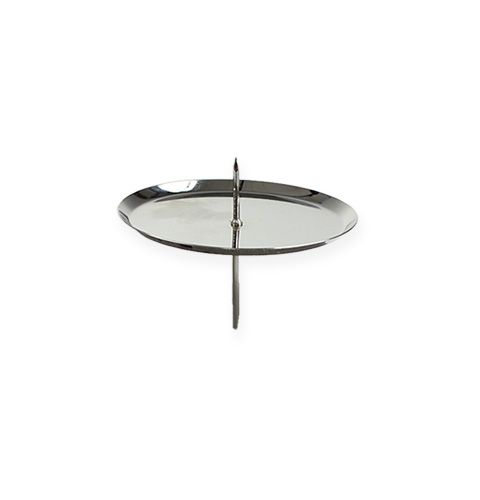 Article Bougeoir argent Ø6cm 4pcs
