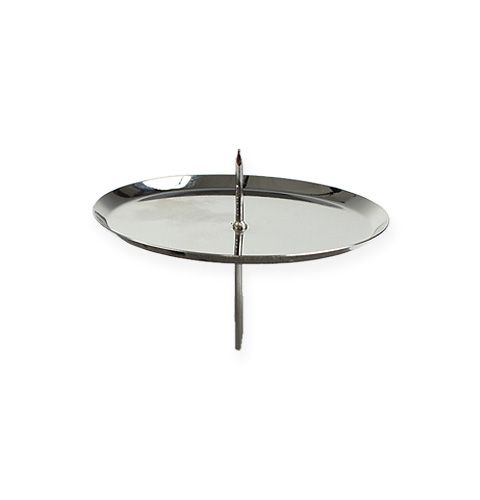 Article Bougeoir argent Ø8cm 4 pcs