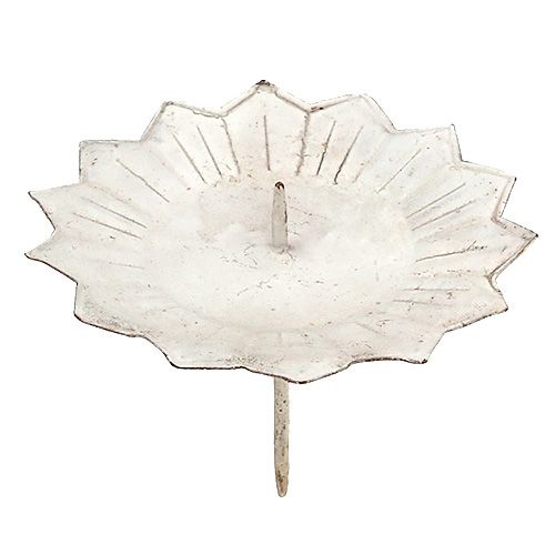 Bougeoir enfichable 11x8cm crème
