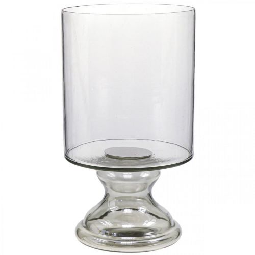 Wind light glass bougie verre teinté, clair Ø20cm H36.5cm