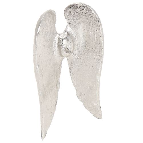 Article Lot de 4 bougies à suspendre en forme d'ailes d'ange de Noël argentées 4 x 7 cm