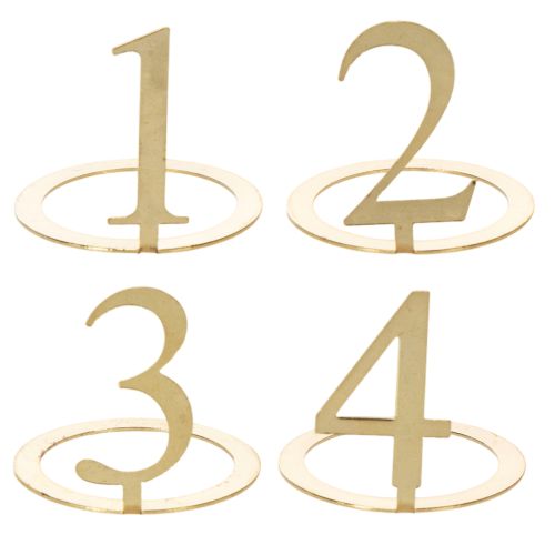 Ensemble de 4 anneaux de bougie coniques numérotés pour couronne de l'Avent, 3 cm acheter | Floristik24.be