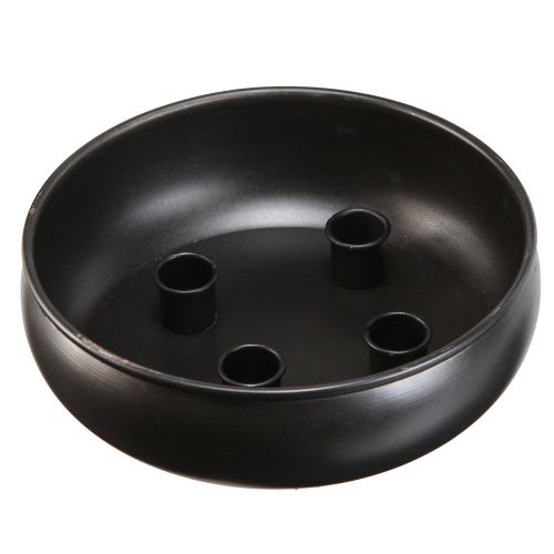 Bougeoir bougeoir bâton noir avec aimants Ø20cm