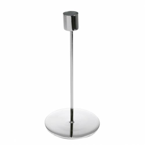 Floristik24 Bougeoir Ø5cm H11cm argent 4pcs