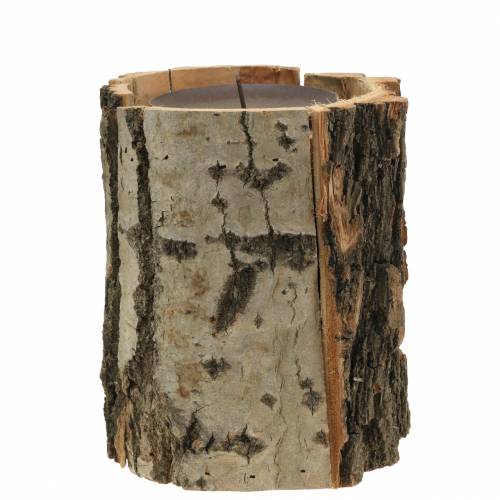 Bougeoir bois Ø13cm H16cm
