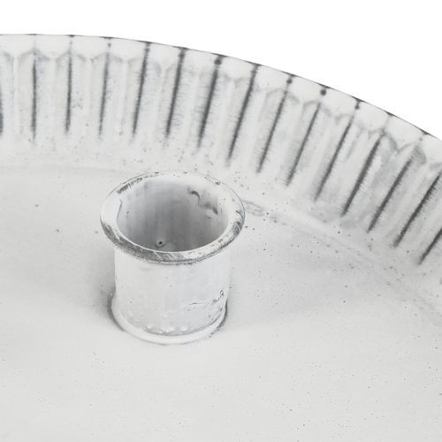 Article Moule à gâteau assiette bougie avec 4 bougeoirs blanc Ø25cm