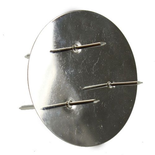 Floristik24 Bougeoirs argent Ø6cm 12pcs