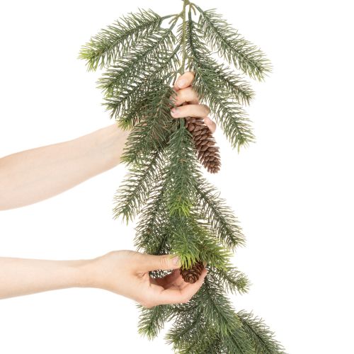 Branche de pin décorative, guirlande artificielle pour compositions hivernales, 190 cm | Floristik24.be