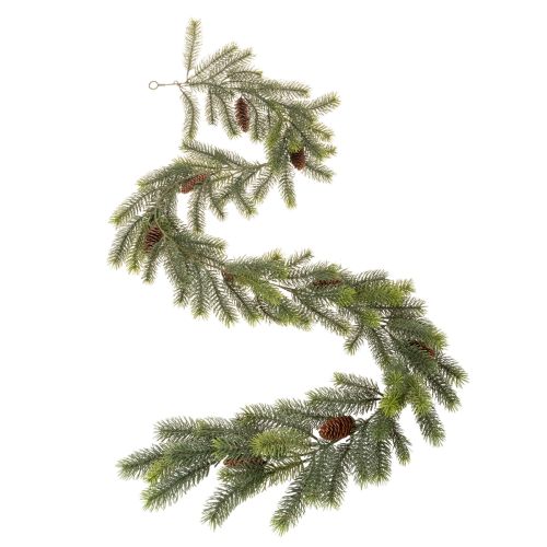 Branche de pin décorative, guirlande artificielle pour compositions hivernales, 190 cm | Floristik24.be