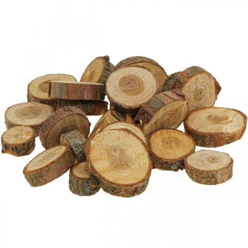 Floristik24 Disques bois déco saupoudre bois pin rond Ø3-4cm 500g