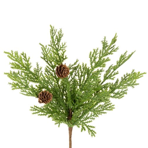 Branche de pin artificielle avec pommes de pin, 28 cm, lot de 6 acheter | Floristik24.be