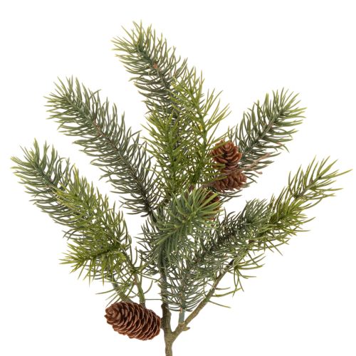 Branche de Noël artificielle, branche décorative avec pommes de pin