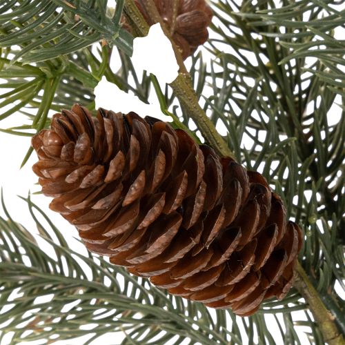 Branche de sapin artificielle décorée d'un cône, 41 cm | Floristik24.be