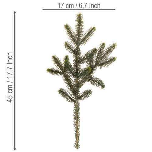 Branches de sapin artificielles pour la décoration de table, 45 cm, lot de 3. | Floristik24.be
