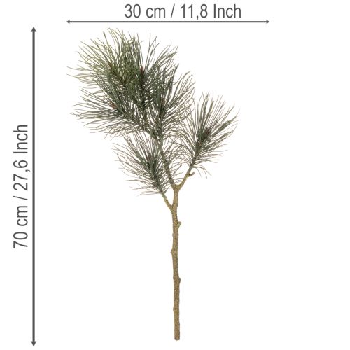 Branche de pin artificielle pour décoration de table et vases, 70 cm | Floristik24.be