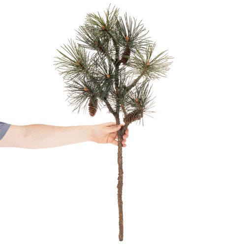 Branche de pin artificielle avec pommes de pin, décoration de salon, 93 cm | Floristik24.be