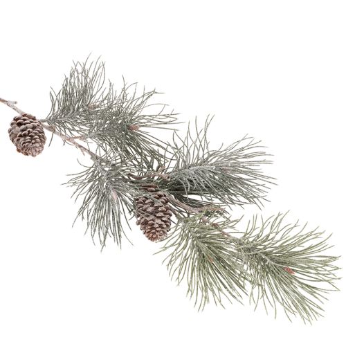Branche de pin artificielle avec cônes et longues aiguilles, 105 cm | Floristik24.be