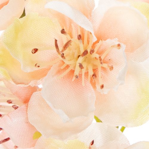 Article Branche fleurie décorative avec délicates fleurs de cerisier, 83 cm, 3 pièces