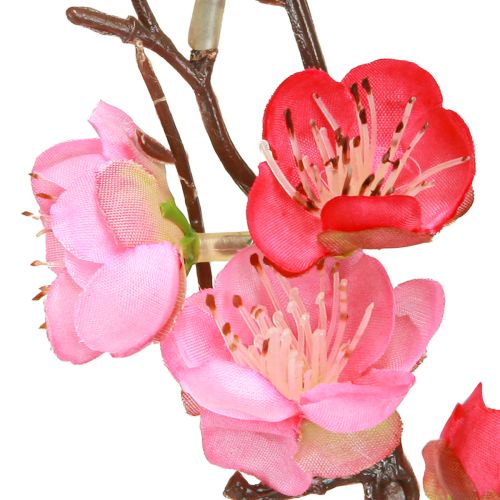 Article Branche de cerisier artificielle décorative rose foncé 96 cm 2 pièces