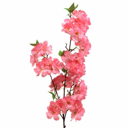 Branche de fleur de cerisier artificielle rose 103cm