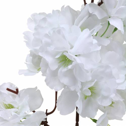 Floristik24 Branche de fleur de cerisier blanche artificielle 103 cm