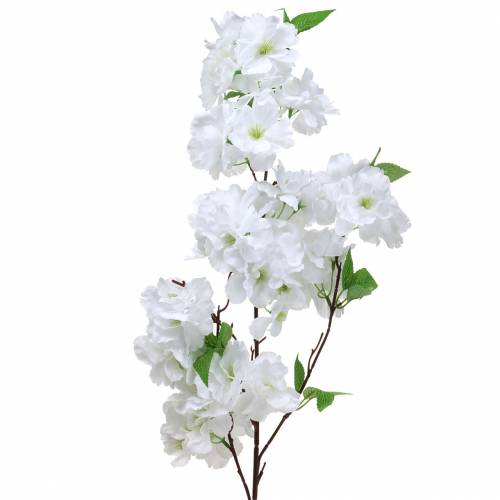 Floristik24 Branche de fleur de cerisier blanche artificielle 103 cm