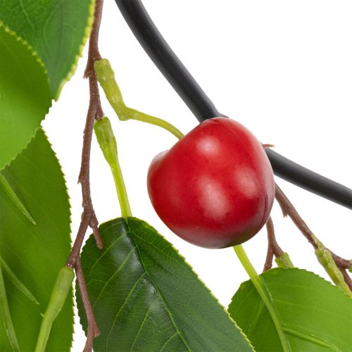 Article Guirlande artificielle de cerises. Idéale pour une décoration naturelle. Aspect floral. 160 cm.