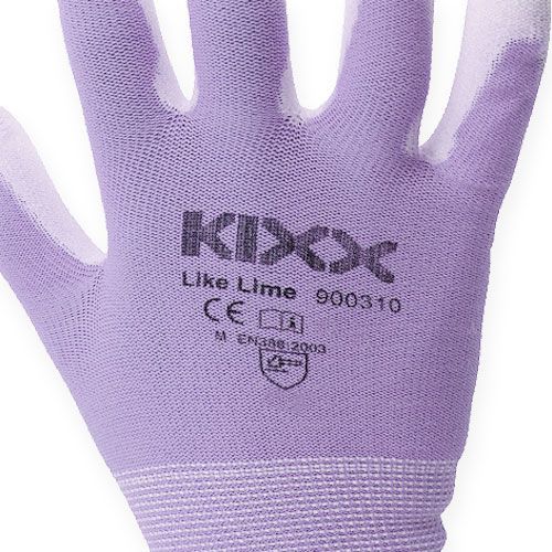 Article Gants de jardin Kixx blanc, lilas taille 8