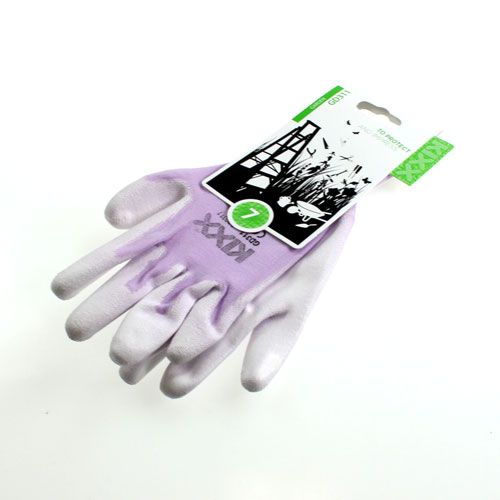 Floristik24 Gants de jardin Kixx taille 7 blanc, lilas