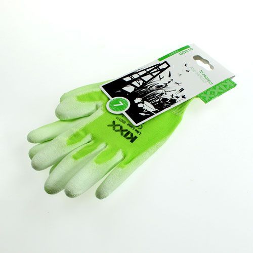 Article Gants de jardin Kixx vert clair, citron vert taille 10