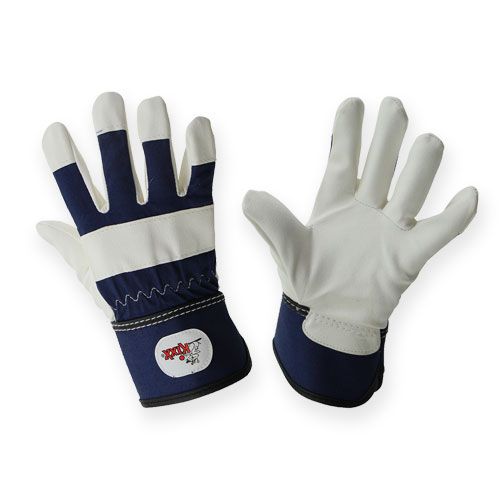 Floristik24 Gants pour enfants Kixx taille 6 bleu, blanc