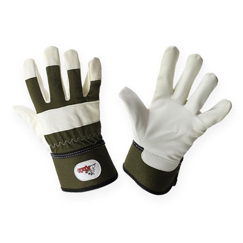 Floristik24 Kixx gants pour enfants taille 6 vert, blanc