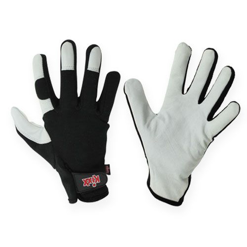 Gants Kixx Lycra Taille 10 Noir, Gris Clair