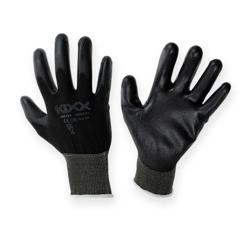 Article Gants de jardinage en nylon Kixx taille 10 noir