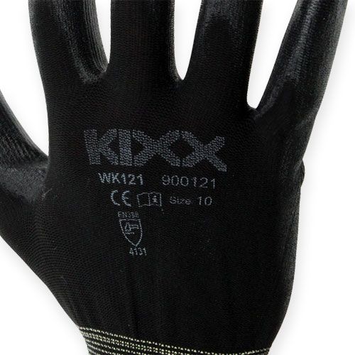 Article Gants de jardinage en nylon Kixx taille 10 noir