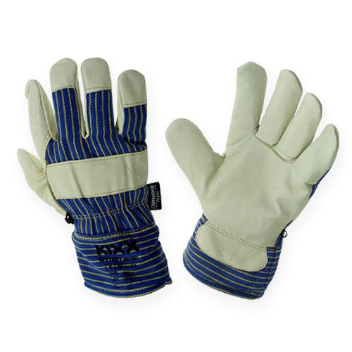 Floristik24 Gants d&#39;hiver Kixx taille 10 bleu, beige