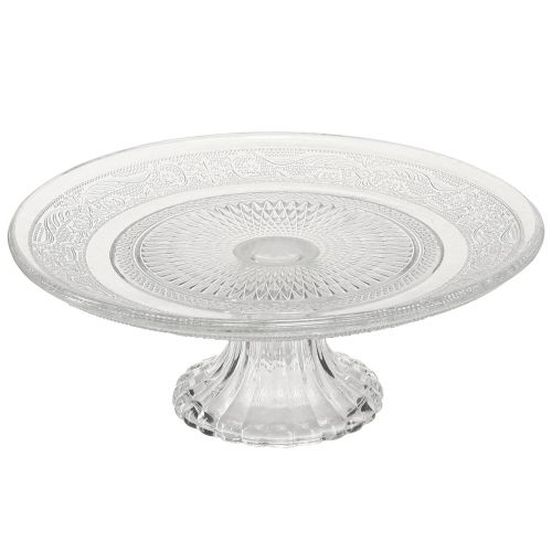 Assiette à gâteau classique en verre sur pied - Élégante pour chaque célébration Ø 20cm