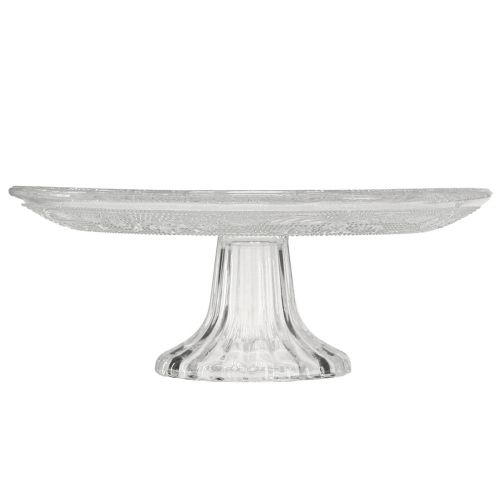 Article Assiette à gâteau classique en verre sur pied - Élégante pour chaque célébration Ø 20cm