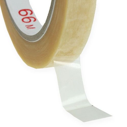Floristik24 Ruban adhésif 12mm x 66m PVC neutre 12 pcs