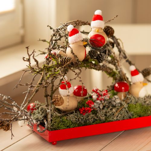 Article Petits cônes de pruche décoratifs naturels Avent 3-4cm 100g