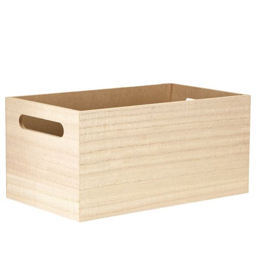 Article Petite boîte en bois boîte en bois fleurs papillon 30x18cm